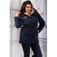 Женская куртка парка на овчине 